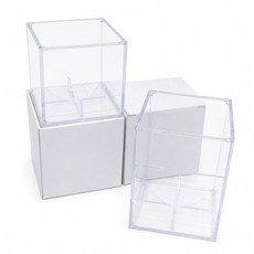 로로포우 야구공 케이스 싸인볼 보관함, 2개, 투명케이스 2개, 투명케이스