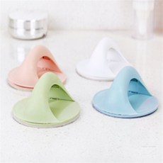 스몰페이즈 하늘색 부착식 손잡이 변기커버손잡이