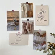 감성 인테리어 벽포스터 사진 엽서 6장 세트 lov+5420RS