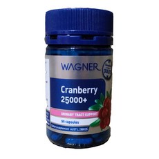 【DW】澳洲WAGNER 25000蔓越莓膠囊90粒，女性私密護理，高濃縮蔓越莓精華，維持泌尿道健康, 1個, 90顆