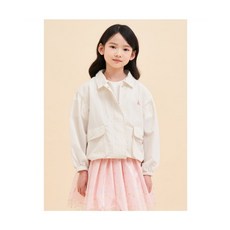 [국내매장판] 빈폴 키즈 여아 칼라 바람막이 점퍼 아이보리 (BI5439G010) BI5439G010 250550