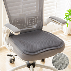 트리플썬 실리콘 통풍 쿨 방석 차량용 의자 쿨링, 챠콜그레이, 1개