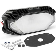 RV 조명 외부 5인치 포치등 12V 야외 LED 장면등 라이트바 여행용 트레일러 캠퍼 밴 트랙터 화물차 캠핑카 모터홈 트럭 선박, Black Housing