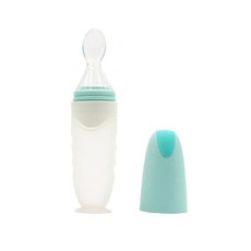 그랑프랑 짜먹는 이유식 실리콘 젖병 스푼, 아쿠아민트, 1개