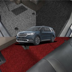 4세대 카니발KA4 호환 바닥 코일매트 트렁크매트 튜닝용품 악세사리, 2열, 블랙, 카니발KA4 9인승(컴포터 유)