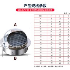 304不鏽鋼風帽 外牆通風排風口, 1個, 特厚 304不鏽鋼 送膠水+螺絲,80亮光特厚