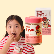 케어유 홍삼 구미 젤리 60p, 1개, 60정