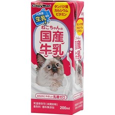 캐티맨 CattyMan 고양이 우유 우유 모든 고양이 종용 200ml×24개들이 케이스 판매, 1개, 1g, 상세페이지 참조