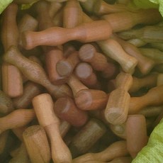 高品質實木搗蒜臼，家用木盅搗藥罐，壓蒜泥器, 1個, 【整木】中號搗蒜棒