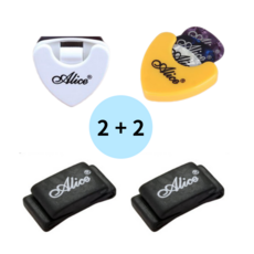 트렌드태그 기타 피크케이스(2+2) 고무홀더 전용 꽂이 색상랜덤, 1세트