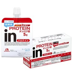 in젤리 프로틴 5g 요거트 맛 (180g×6개) 프로틴 단백질 저당질 지방 제로 유청 10초 충전 모리나가 제과, 180g, 상세페이지 참조