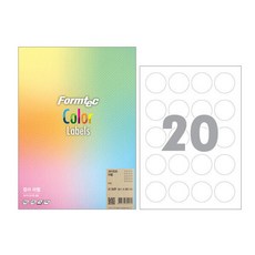폼텍 LK-3639 크라프트 라벨 A4 20칸, 단품