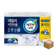 깨끗한나라 데일리 키친타올 130매 6롤x4개 gaj*71355Kr, 6롤, 4개