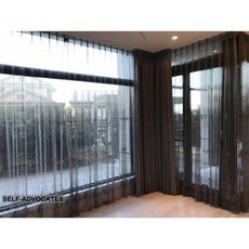 典雅繡花窗紗搭配壓紋三明治布, 詳見包裝