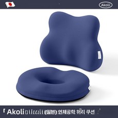 헬로라이노 에포트리스방석 밸런스 쿠션 통풍 기능성, 딥씨블루 B