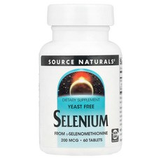 소스 내추럴스 셀레늄 효모 무함유 200mcg 60정 SNS-00922, 1개