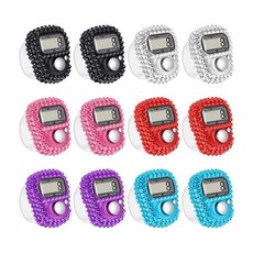 1Pc 전자 손가락 카운터 휴대용 수동 디지털 손가락 카운터 미니 LCD 디스플레이와 다기능 핸드 리모콘, 01 다크 그레이