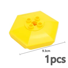 Duploes 대형 벽돌 크리 에이 티브 스윙 Ladde 시소 장난감 큰 빌딩 블록 놀이터 부품 풍선 슬라이드 계단, 30 Sunshade Yellow