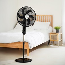 HAAN 강력한바람 6엽 50cm 저소음 키높이선풍기 리모컨형공업용 업소용 사무실 가정용선풍기, 한경희 6엽 키높이선풍기 50cm