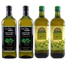 馬拉加 柏菲答 特級初榨冷壓橄欖油 1000ML*2*2 西班牙原裝進口, 4個, 1L