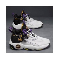 戶外籃球鞋子男2025新款：青少年運動鞋，厚底防滑老爹鞋，防水耐磨跑步鞋，休閒透氣寬楦登山羽球鞋