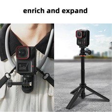 Insta360 Ace Pro 2 수직 촬영 퀵 릴리스 어댑터 스포츠 카메라 액세서리 용 배터리 커버, 검은색