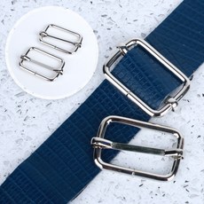 위블리 끈조절 클립 실버 32mm 2P, 1개