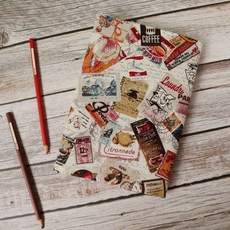 【旅行】書衣 書套 可調式 布書衣 A6 A5 B6 50K 25K 32K 20K 16K A4, 1個