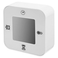 이케아 클로키스 타이머 온도계 알람시계 화이트, 50277005, 1개