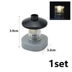 큰크기 빌딩 블록 가구 집 TV 램프 울타리 의자 테이블 대형 조립 피규어 장난감 Duploes와 호환, 16 Lamp Gray