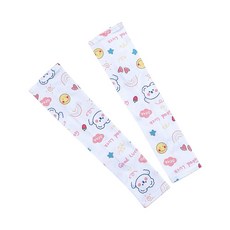 萱寶媽咪baby童裝館 韓版兒童夏季防曬冰絲袖套 女童薄款冰絲袖套 男童印花袖套 防曬袖套 兒童涼感防曬袖套