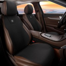 자동차 앞좌석 이염방지 시트 커버 사계절 청바지 방석 분리형 운전석 카커버, 1개, 미스테리어스블랙 운전석 및 조수석