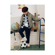빈폴 키즈 BEANPOLE KIDS 항아리 퀼팅 후드 패딩 점퍼 카키 BI5938U04H 1024018