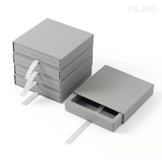 빌바오 케이스 PE투명필름 액세서리 5P세트 11cm 그레이 부품보관함