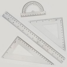 자 세트 일자자 눈금자 삼각자 각도기 직각자 투명자 lec+93360Vm