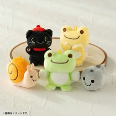 Pickles the frog 泡菜蛙絨毛手指偶全套六入組，可愛卡通手指玩偶，親子互動玩具，柔軟舒適材質，激發兒童想像力, 1個