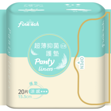 釩泰 超薄抑菌涼感護墊, 15個, 20片, 一般