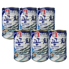 강구나루 꽁치 통조림 400g x 6개 업소용 조림 찌개 캠핑 자취