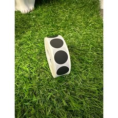 娃娃機刮刮樂貼膜小捲1000枚入，自製一番賞刮刮膜，尾牙抽獎DIY抽獎卡，台灣快速出貨, 圓形(黑）1000枚, 1個