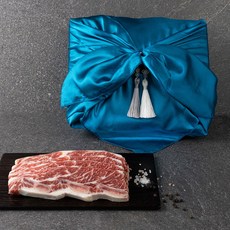 미국산 프리미엄 LA갈비 선물세트 탑초이스 등급 678 꽃갈비대 1.3cm 두께 보자기 포장, 1박스, 2kg
