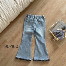 2025娜娜秋冬49453M小香風磨毛牛仔褲（大童）