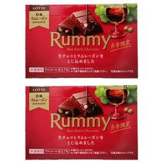 일본롯데 루미 럼 레이즌 초콜릿 3개입, 78g, 2개
