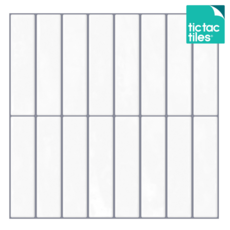 틱택타일 티커타일 롱브릭 모노화이트 붙이는타일 DIY 셀프인테리어, 25.롱브릭 모노화이트