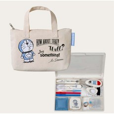 【Doraemon哆啦A夢】針線盒 縫紉盒【佰昇國際 Baisheng】(日本原裝進口), 1個, 米色