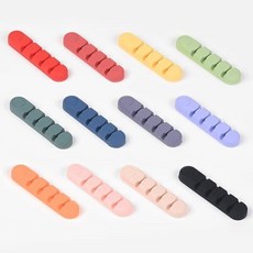 [예스24배송] 케이블픽스 실리콘 케이블 정리 홀더, 1개, 핑크