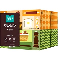 mona LISa. 抽取式廚房紙巾, 150張, 4盒