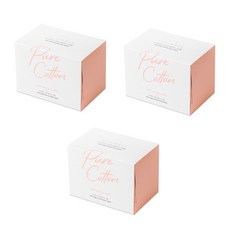 수수루스 순면 100% 대형 페이스 타올 - 순면 스킨케어 클렌징 수건대용 페이스타올, 100매입, 3개