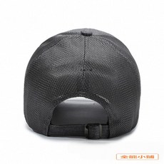 男士新款釣魚帽 騎行遮陽棒球帽 戶外運動透氣鴨舌帽 時尚休閒可調節, 黑色,可調節, 1個