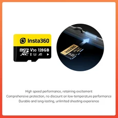 인스타360 TF 메모리 카드 64GB 128GB 256GB 트랜스플래시 탈착식 인스타 360 X5 X4 X3 Ace Pro 2 액세서, 02 128GB
