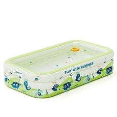 充氣泳池 三層加厚充氣游泳池 戲水池 電動充氣泳池 戶外戲水池 球池 3米充氣泳池, 1個, 3米3倍加厚(要選宅配超商不收)